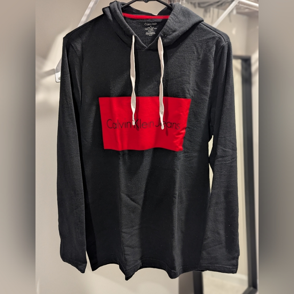 Calvin Klein Jeans Sweatshirt & Zip-Up Hoodie in M in Black